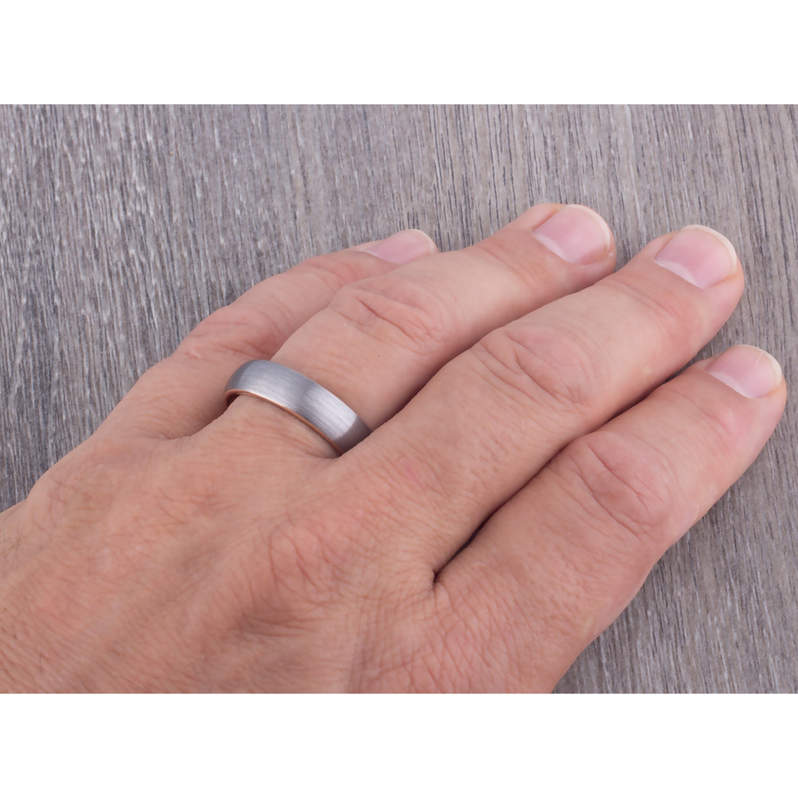 Tungsten Mens Wedding Band or Mans Engagement Ring 6mm With Etsy