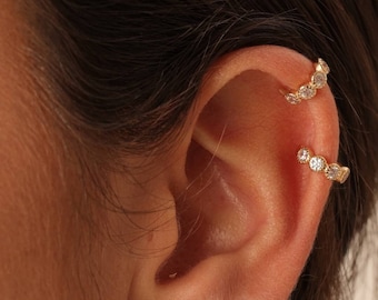 EAR CUFF • Gift For Her • Ear Cuff No Piercing • Silver Gold Earrings • Huggie earrings • Best Friend Gift • SERENDINI