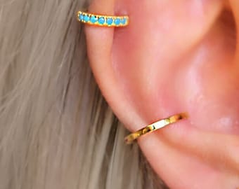 Gold EAR CUFF • No Piercing Ear Cuff • gifts for her • Gold Silver earrings  •  SERENDINI