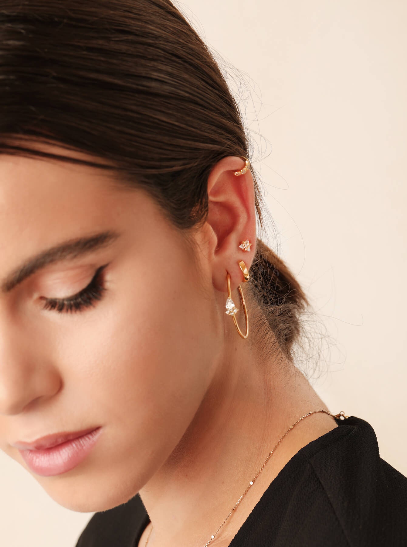 Mini Ear cuff no piercing conch earring rose gold ear cuff Etsy