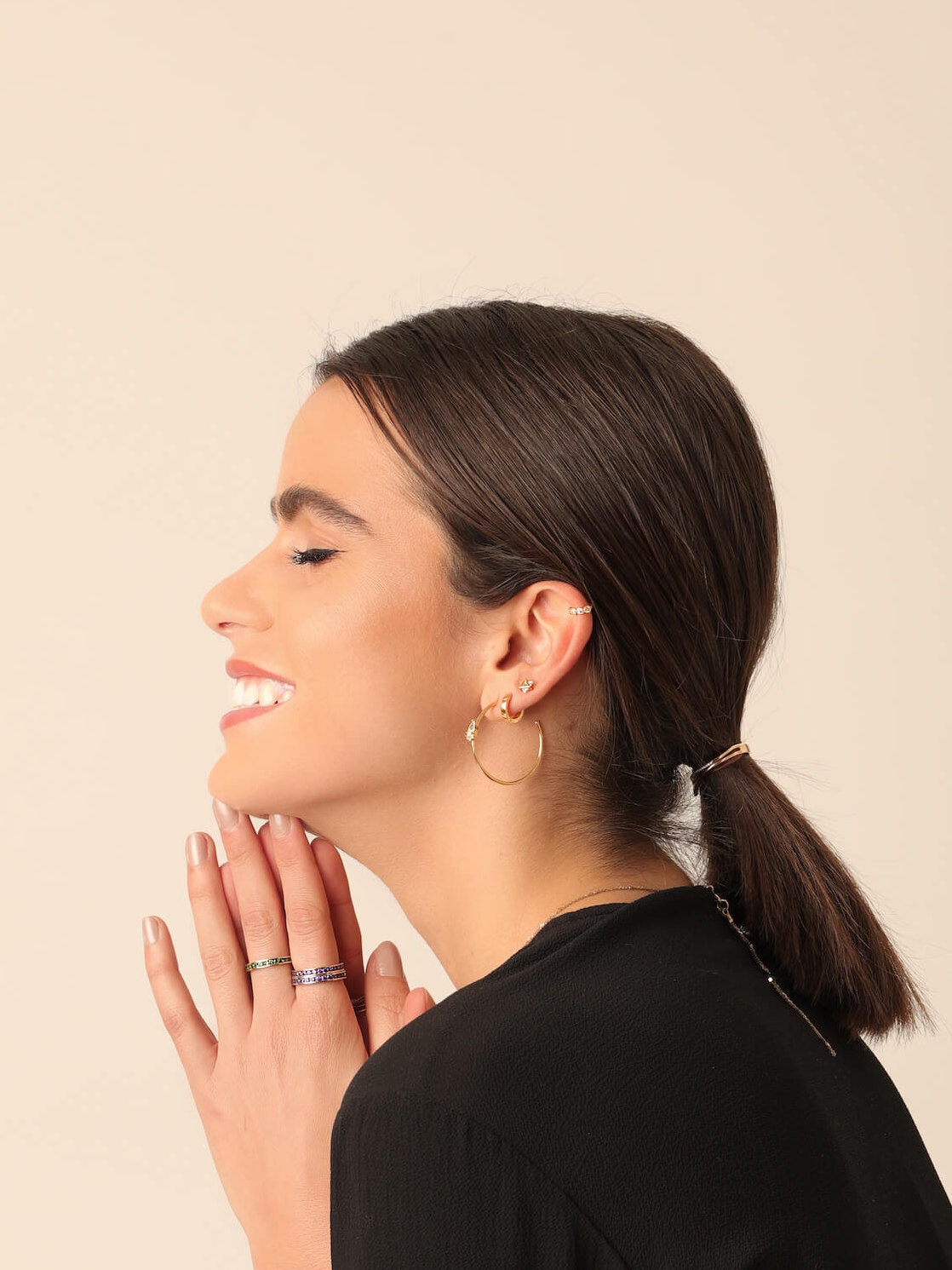 Mini hoops Huggie Hoops Dainty Hoops Silver Hoops unisex Etsy