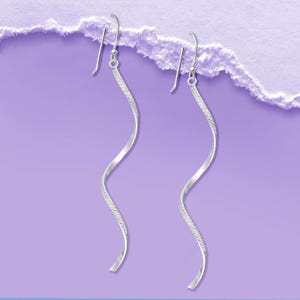 Spiral Earrings • Dangle Earrings • Twisted EARRINGS • Gift for Her • Earrings Dangle • Gold Silver Earrings  • Threader Earrings