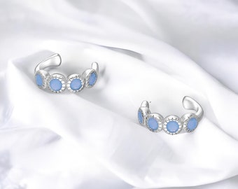 Opal earrings • Opal ear cuff • Best friend gift • Ear CUFF no piercing • Silver Gold Earrings • SERENDINI