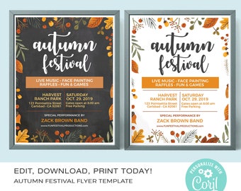 flyer template etsy fler template