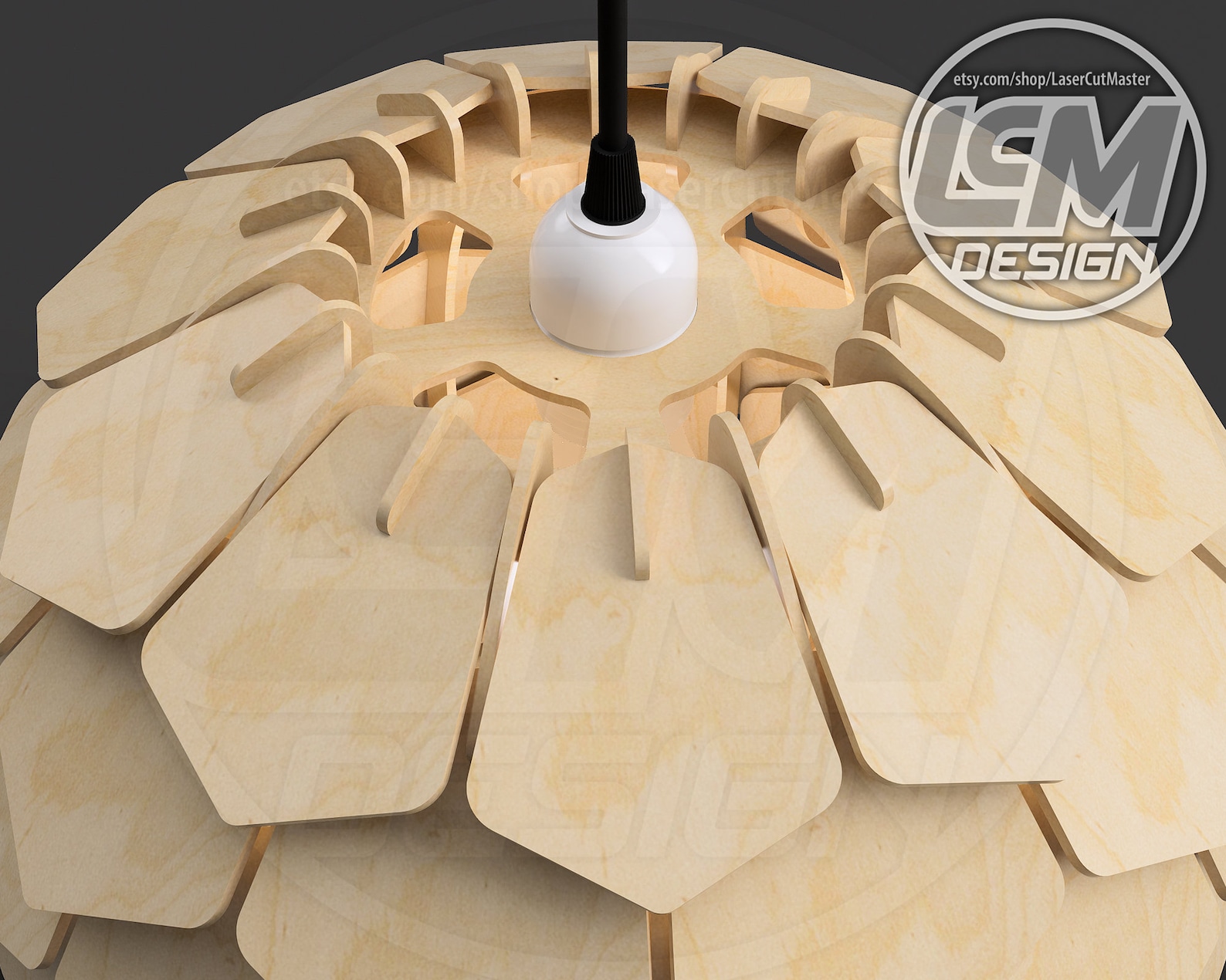 Laser cut lamp template Laser Cut Pinecone Lamp shade Etsy