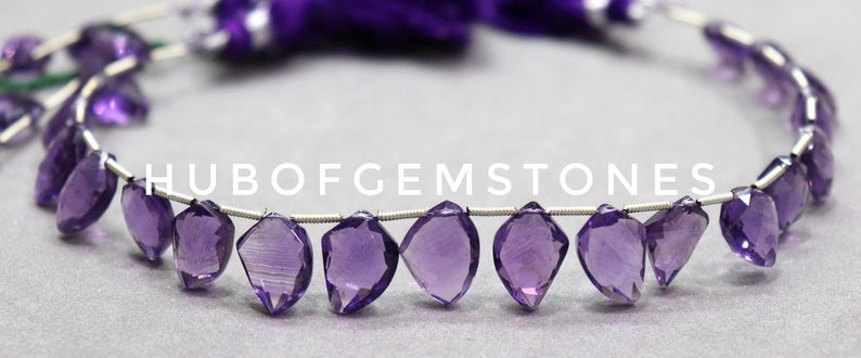 Amethyst Faceted Beads Fancy Shape Beads Side Drill Beads Amethyst Faceted Fancy Beads AAA Grade Gemstone Beads