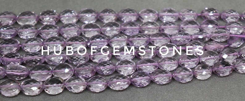 Oval Shape Beads Pink Amethyst Faceted Oval Beads AAA+ Grade Gemstone Beads Pink Amethyst Faceted Beads Pink Amethyst Beads