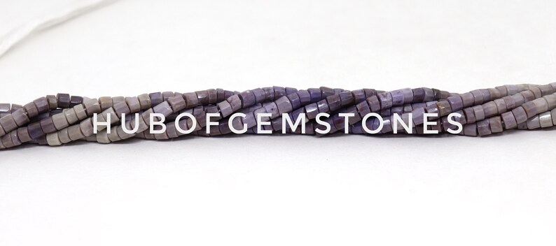 Lavender Jade Faceted Tyre Beads Lavender Jade Faceted Beads A Grade Gemstone Beads Lavender Jade Tyre Shape Beads
