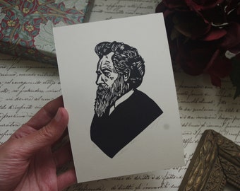 William Morris. Linocut. Linocut. Arts ad crafts.