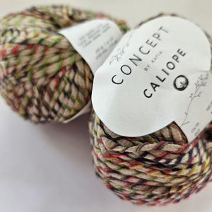 Katia Concept Caliope yarn - a pure cotton tape yarn - 50g balls - shade 62 - knits on 4 to 4.5mm needles