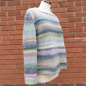 The Waveney Sweater knitting pattern - a PDF knitting pattern for a chunky jumper - ladies knitting pattern - A-line woolly jumper pattern