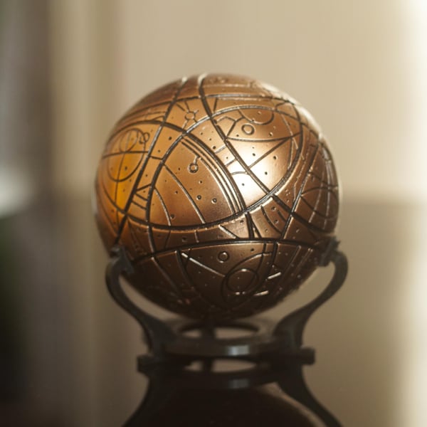 Star Map Sphere (with a secret compartment inside)