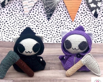 Grim Reaper Cat Amigurumi Pattern