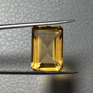 TOP QUALITY Citrine Faceted Octagon Shape Citrine Cut Stone Size:- 17x11x9MM Loose Gemstone Natural Citrine Stone For Jewelry Making. 13Ct.
