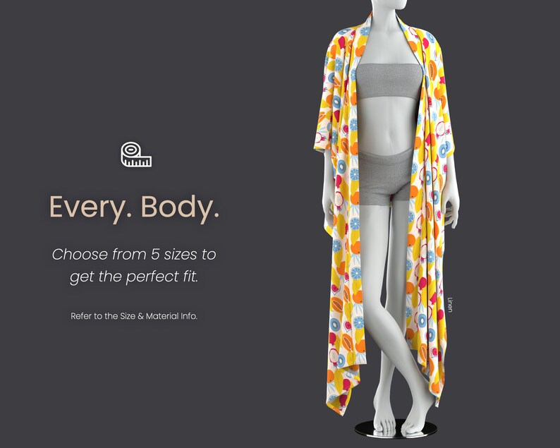 Duster Kimono Printable Sewing Pattern Style TW71 Etsy