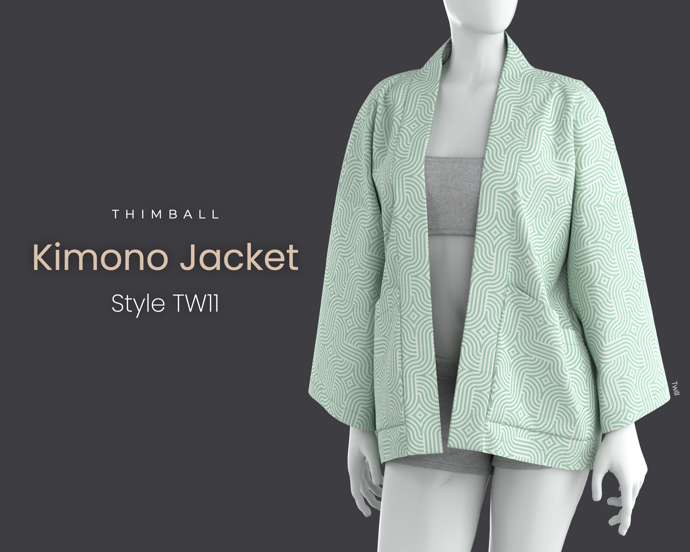 Kimono Jacket - Free Sewing Pattern - Love to Stitch and Sew