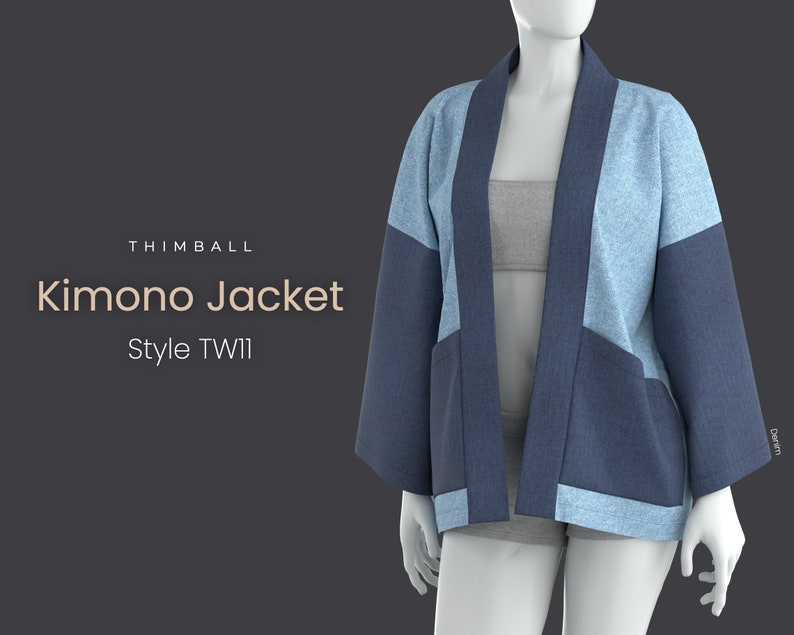 Kimono Jacket | Printable Sewing Pattern | Style TW11 