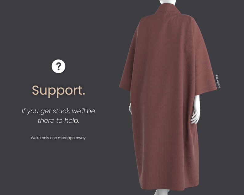 Duster Kimono Printable Sewing Pattern Style TW3 Etsy