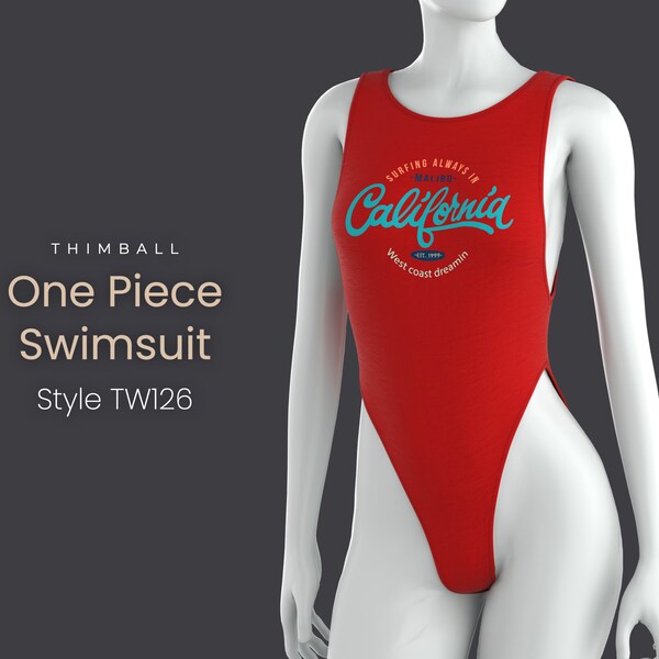 Thong Swimsuit One Piece Etsy