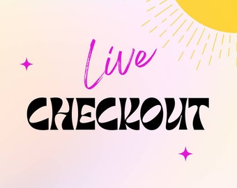 Tiktok live sale checkout!