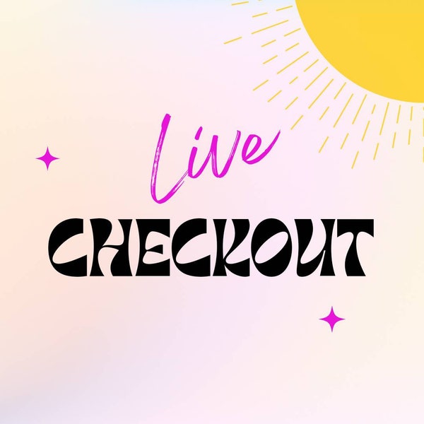 Tiktok live sale checkout!