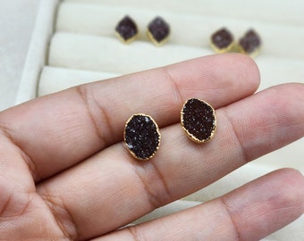 Druzy Studs