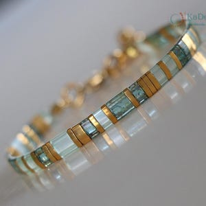 tila bracelets for women, beaded bracelets, boho bracelet, dainty bracelet, tila beads, handmade jewelry, miyuki bracelet, japanese, gift afbeelding 5
