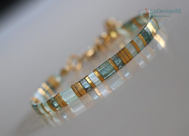 tila bracelets for women, beaded bracelets, boho bracelet, dainty bracelet, tila beads, handmade jewelry, miyuki bracelet, japanese, gift afbeelding 5