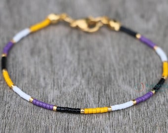 nonbinary bracelet, discreet pride, subtle pride jewelry, non binary pride, LGBT bracelet, nonbinary jewelry, non binary, pride bracelet