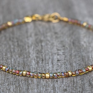 ankle bracelets for women, anklet, beaded ankle bracelet, dainty anklet, anklets for women, seed bead anklet, boho anklet, gold anklet, gift