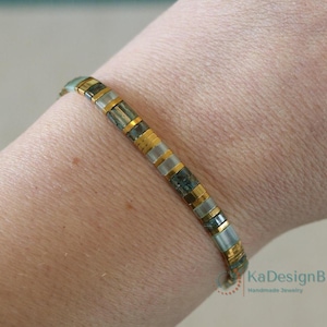 tila bracelets for women, beaded bracelets, boho bracelet, dainty bracelet, tila beads, handmade jewelry, miyuki bracelet, japanese, gift afbeelding 10