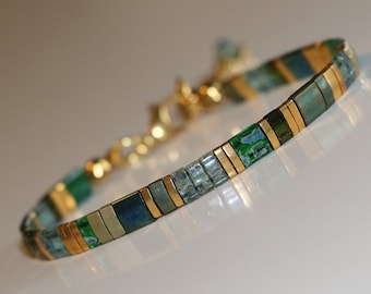 bracelets tila pour femmes, bracelets perlés, bracelet boho, bracelet délicat, perles tila, bijoux faits à la main, bijoux minimalistes, miyuki, cadeau