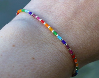 pride bracelet, subtle pride, LGBTQ bracelet, love bracelet, pride outfit, rainbow, rave outfit, bi pride, ace, LGBTQ jewelry, pride gift,