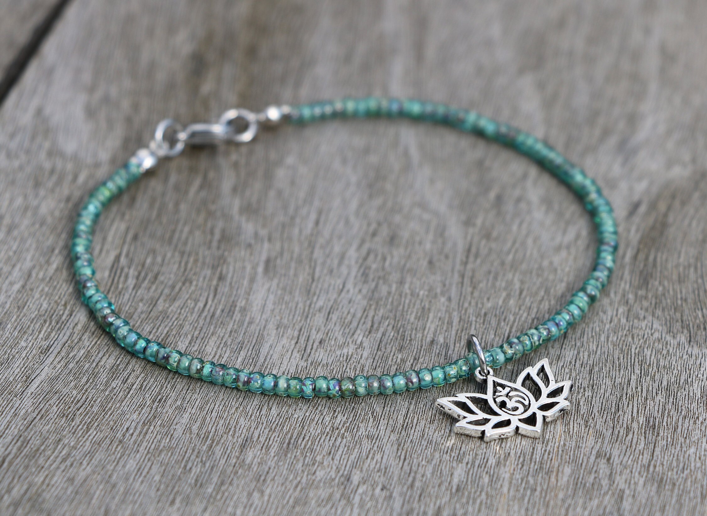 Yoga anklet ankle bracelet lotus anklet anklets for women Etsy