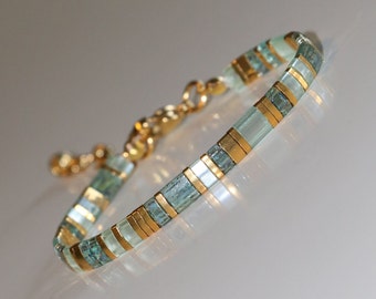 tila bracelets for women, beaded bracelets, boho bracelet, dainty bracelet, tila beads, handmade jewelry, miyuki bracelet, japanese, gift