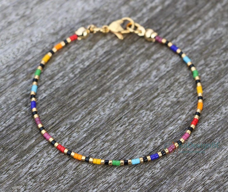 Pride-Fußkettchen, LGBTQ-Schmuck, dezentes Pride-Fußkettchen, Regenbogen, Pride-Schmuck für Transgender, Bisexuelle, Lesben, nicht-binäre, queere, schwule Menschen, ... Bild 8