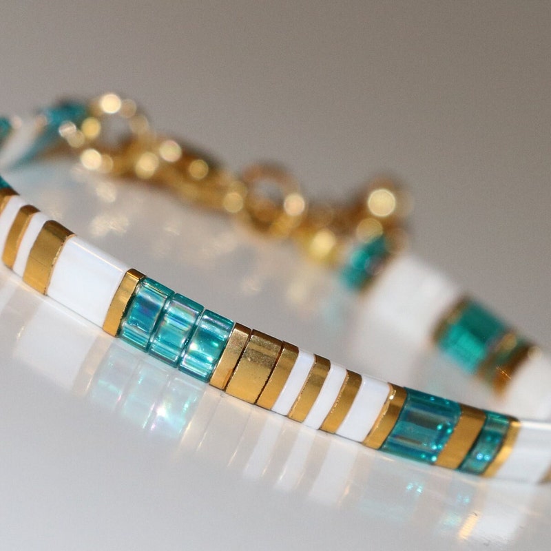 Japanese Miyuki Tila Beads Stretch Bracelet Set