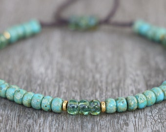 bracelets turquoises pour femmes, bracelet en perles, bracelet en perles de rocaille, bracelets délicats pour femmes, bracelet miyuki, bracelet en perles turquoise