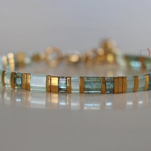 tila bracelets for women, beaded bracelets, boho bracelet, dainty bracelet, tila beads, handmade jewelry, miyuki bracelet, japanese, gift afbeelding 4