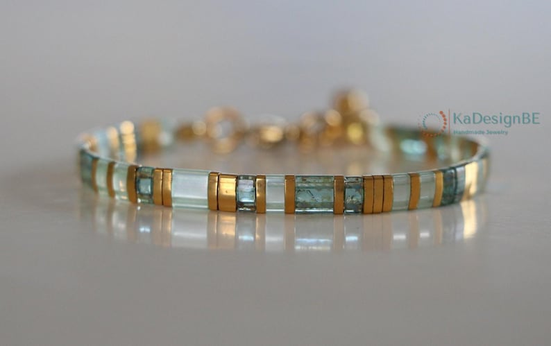 tila bracelets for women, beaded bracelets, boho bracelet, dainty bracelet, tila beads, handmade jewelry, miyuki bracelet, japanese, gift afbeelding 4