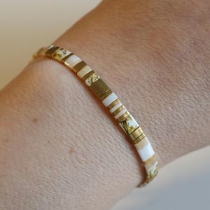 tila bracelet, beaded bracelets for women, tila beads, beaded jewelry, dainty bracelet, miyuki bracelet, glass beads, handmade jewelry boho