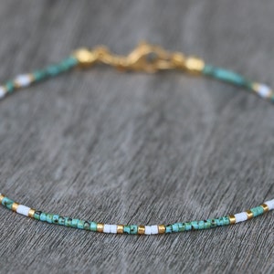 anklets for women, ankle bracelet, turquoise anklet, handmade jewelry, ankle bracelets for women, beaded anklet, anklet jewelry, minimalist