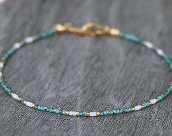 anklets for women, ankle bracelet, turquoise anklet, handmade jewelry, ankle bracelets for women, beaded anklet, anklet jewelry, minimalist