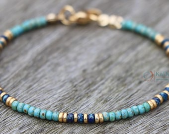 Fußkettchen, türkisfarbene Fußkettchen für Damen, Perlenarmband, handgefertigter Schmuck, individuelle Größe, Perlenfußkettchen, Sommerfußkettchen, Boho-Schmuck