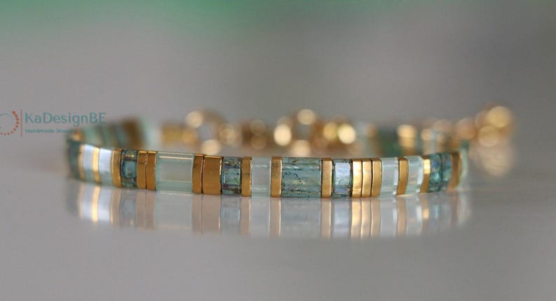 tila bracelets for women, beaded bracelets, boho bracelet, dainty bracelet, tila beads, handmade jewelry, miyuki bracelet, japanese, gift afbeelding 6