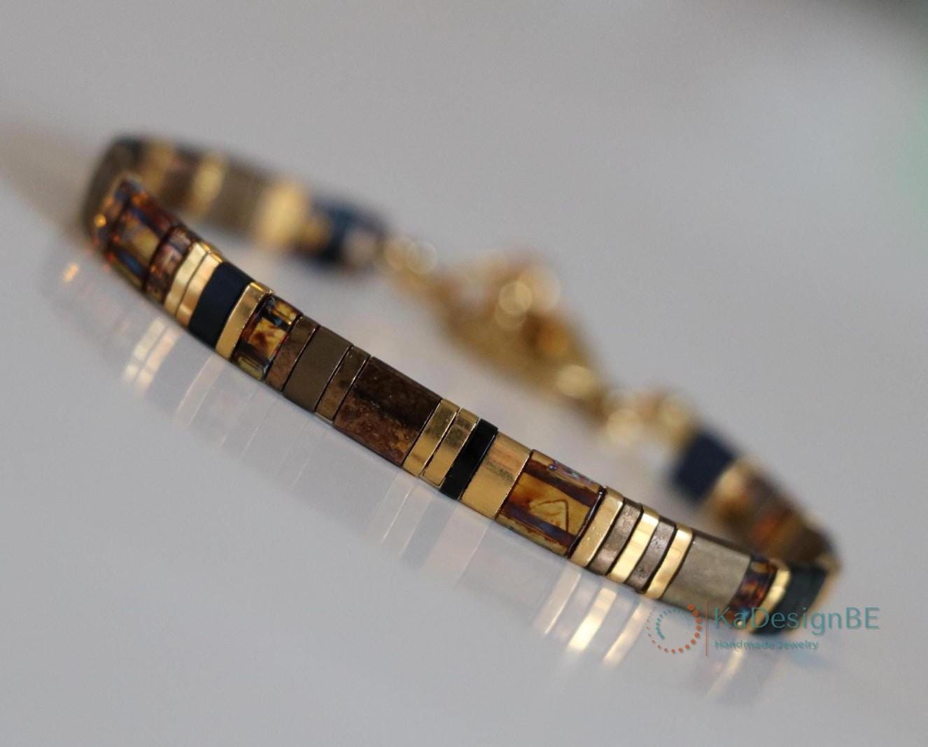 tila bracelets for women, beaded bracelets, miyuki bracelet, dainty bracelet, tila beads, handmade jewelry, boho bracelet, japanese, gift