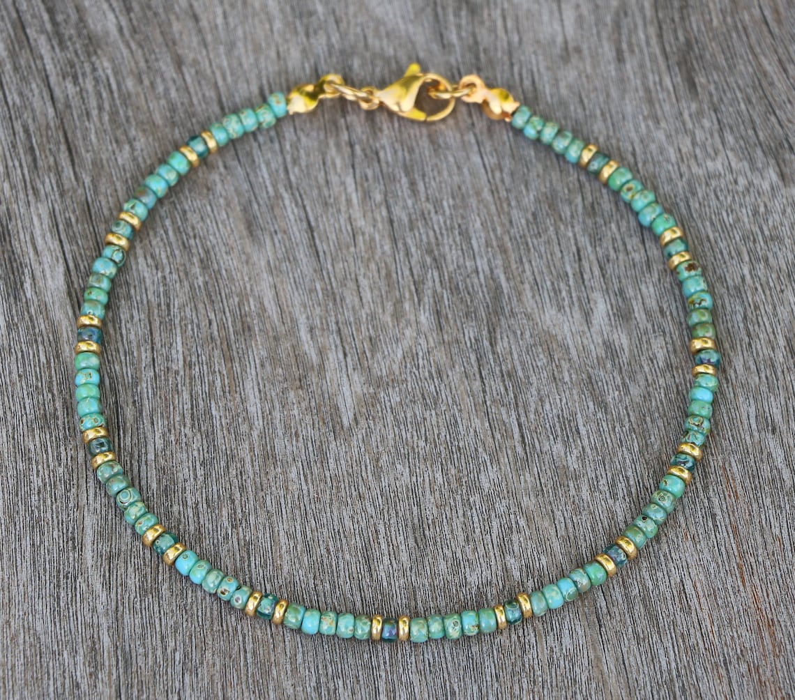 Turquoise Necklace Gold Turquoise Jewelry Necklace for - Etsy
