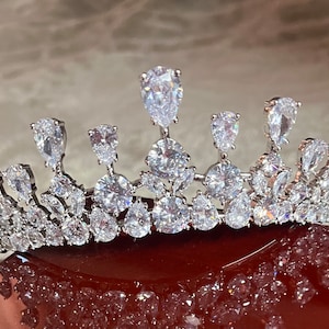 Princess Grace diamond tiara replica CZ