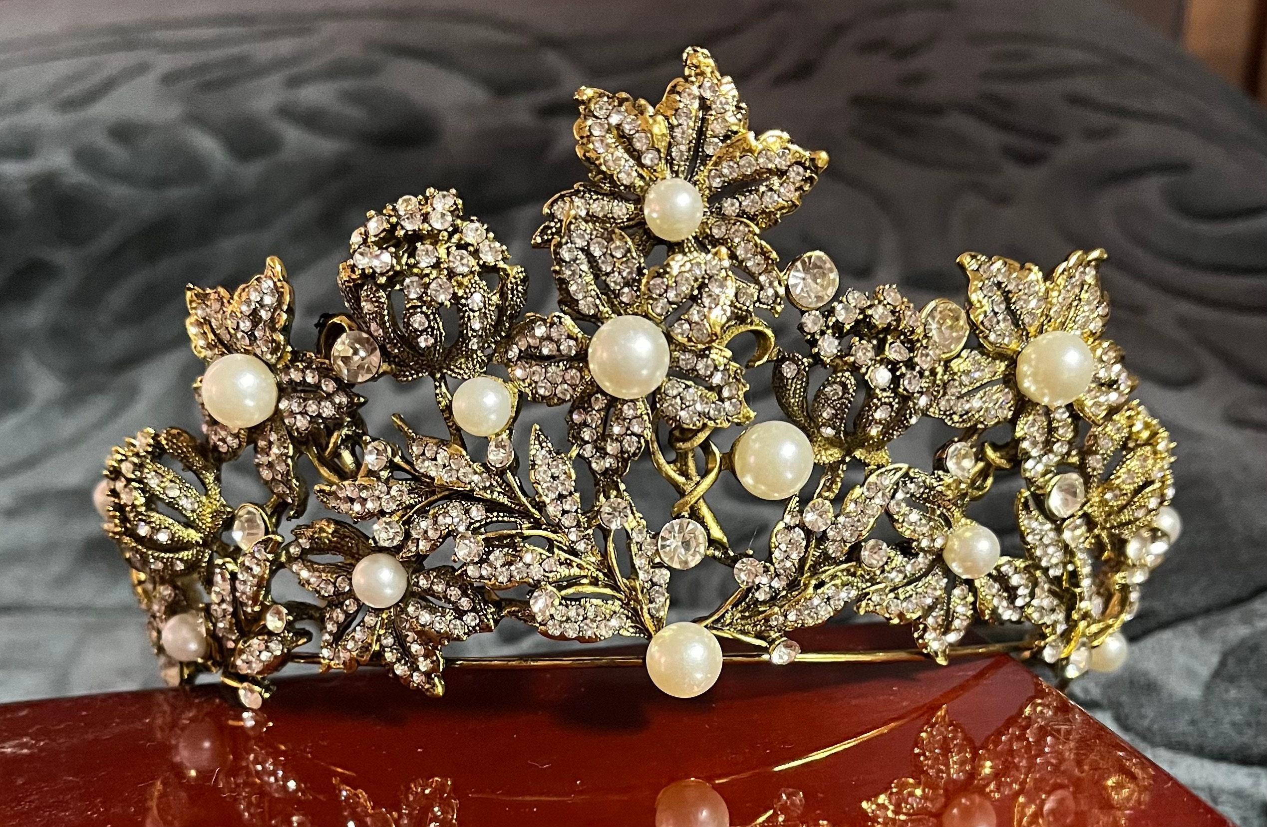 Hanoverian Inspierd Royal Floral Tiara Replica - Etsy
