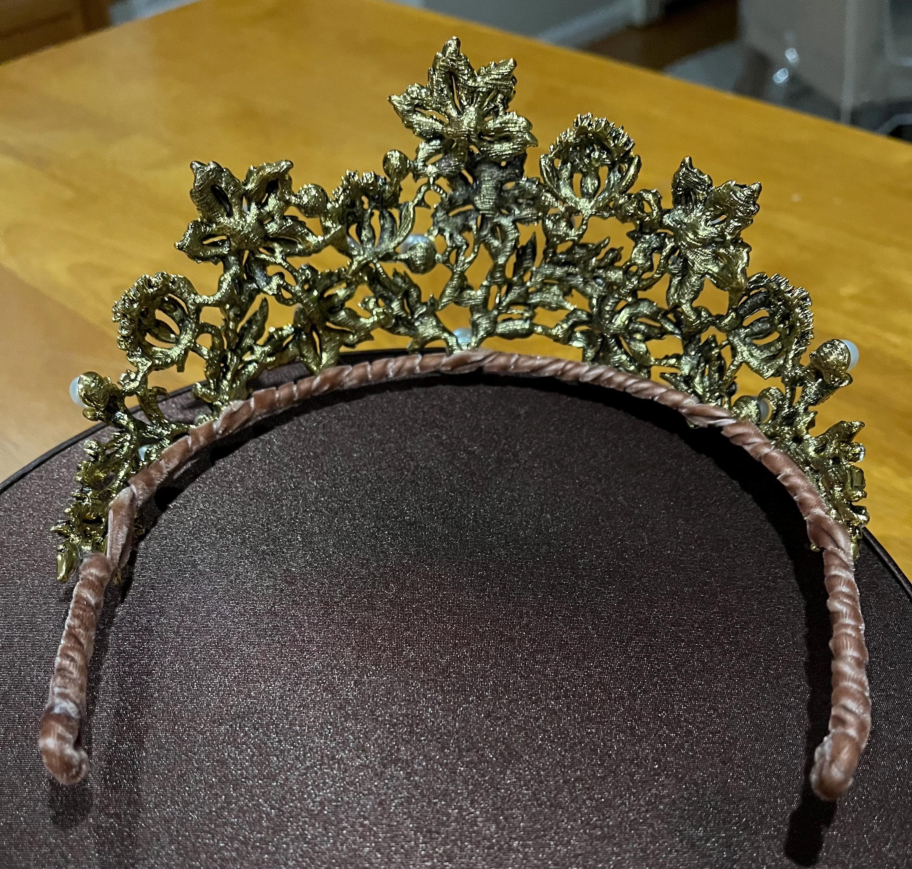 Hanoverian Inspierd Royal Floral Tiara Replica - Etsy